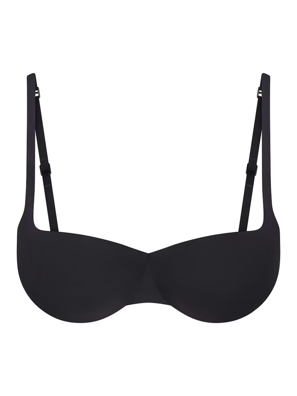 Skims Ultimate Push Up Balconette Bra In Onyx